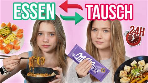 Jana Und Ich Tauschen 24h ALLES Was Wir Essen Rezepte YouTube