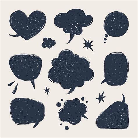 Premium Vector Speech Bubbles Set