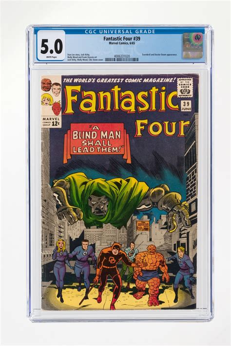 Hake S FANTASTIC FOUR 39 JUNE 1965 CGC 5 0 VG FINE