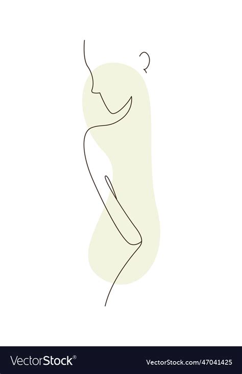 Lined Female Body Part Royalty Free Vector Image