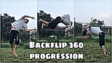 My Back Full Progression Back Flip 360 On Ground 2020 Youtube