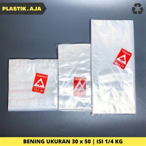 Jual Plastik Bening X Pp Tebal Isi Gr Kembang Shopee