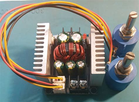 Импульсный понижающий преобразователь 300W 20А DC-DC с впаянными ...