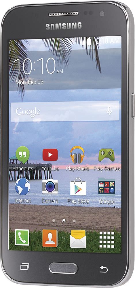 Best Buy Net10 Net10 Samsung Galaxy Core Prime 4g With 8gb Memory Prepaid Cell Phone Gray