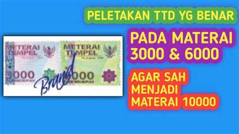 Tanda Tangan Di Materai Yang Benar – Materi Belajar Online