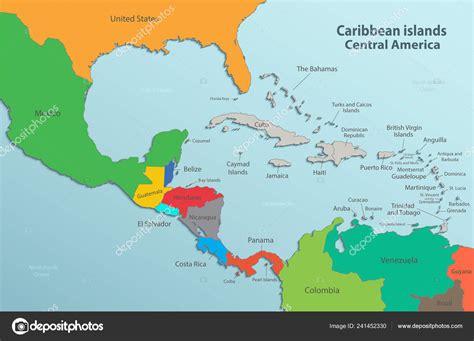 Caribbean Islands Map With Capitals