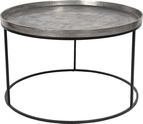 Clayre Eef Salontafel Cm Zilverkleurig Aluminium Rond