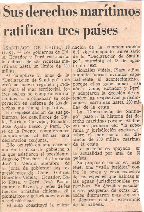 Politica Internacional Argentina DECLARACIÓN DE SANTIAGO 1952 DERECHO