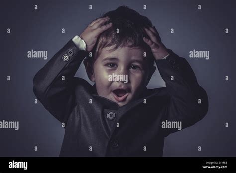 Success Boy In Suit And Tie Business Concept Stock Photo Alamy