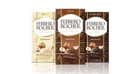 Ferrero Rocher unveils chocolate bar trio