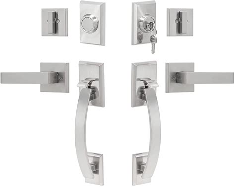 Elevens Front Door Handle Set Double Door Handle Set With Dummy Heavy