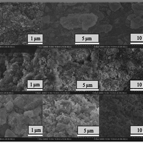 Sem Images Of A Fe O Agglomerated Nps At Resolution And