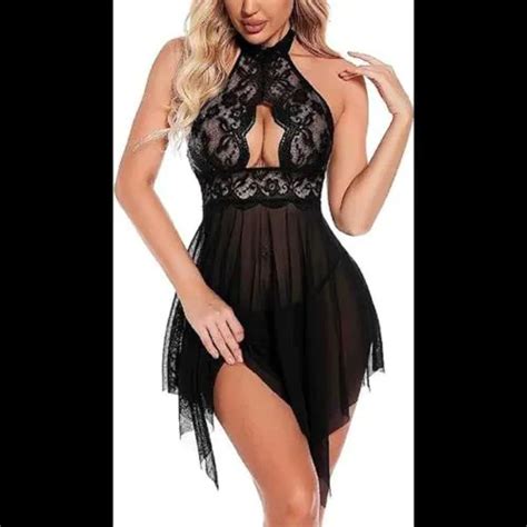 Buy Moonkiss Babydoll Lingerie Mesh With G String Panty Bikini Skirt