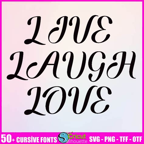 Handwritten Font Bundle Cursive Font Svg Fonts For Cricut Canva