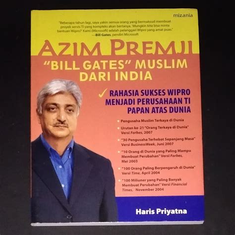 Jual Buku Biografi Azim Premji Bill Gates Muslim Dari Dari India