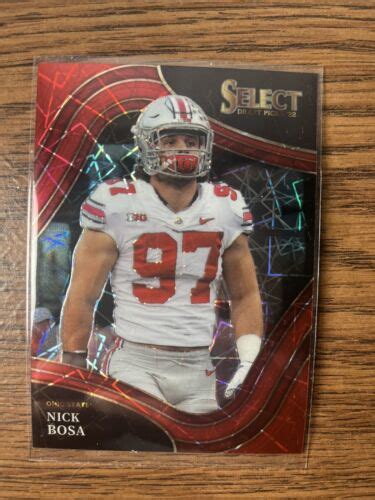 2022 Select Draft Picks Nick Bosa 168 Field Level Red Laser Prizm EBay