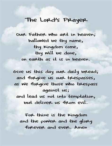 JESUS CHRIST THE LORDS PRAYER FATHER GOD SON 8.5X11 PHOTO POSTER PICTURE REPRINT | #4649988706