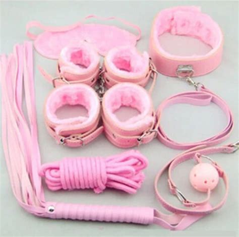 7PCS Set High Quality PU Leather Sex Toys For Couple Whip Gag Hand And