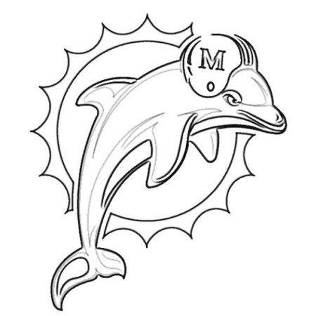 Miami Dolphins Printable Coloring Pages