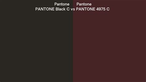 Pantone Black C Vs Pantone 4975 C Side By Side Comparison