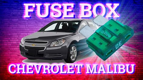 Chevrolet Malibu 2008 2012 Fuse Box Diagrams Youtube