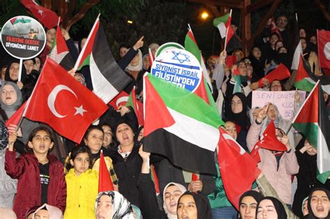 İsrailin Gazzedeki hastane saldırısı Amasyada protesto edildi Son