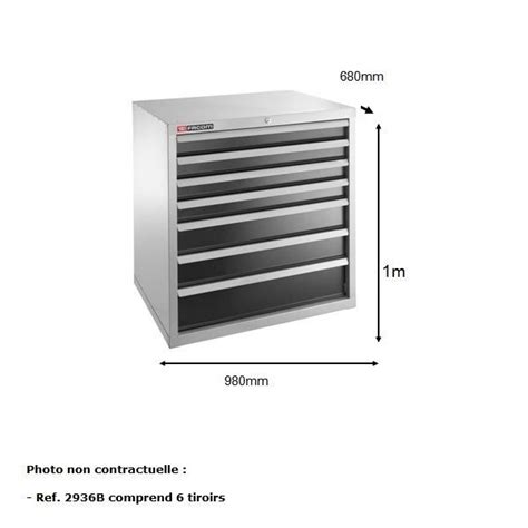 Meuble industriel charges lourdes à 9 tiroirs Facom 2939B Cdiscount