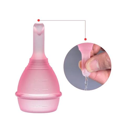 Discharge Menstrual Cup FDA Medical Silicone Drain Valves Feminine