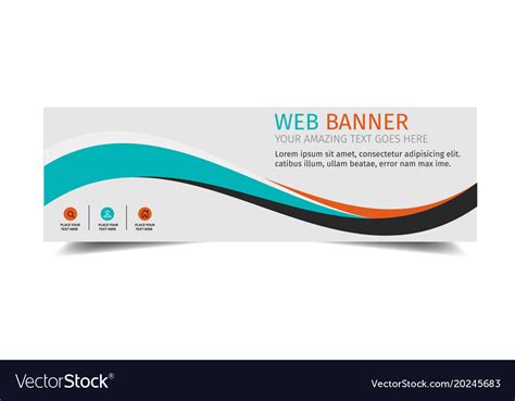 Web banner abstract design background Royalty Free Vector