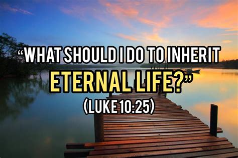 What Shall I Do To Inherit Eternal Life Luke Klang Church