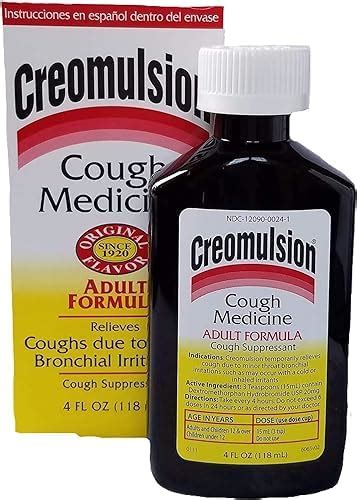 Creomulsion Cough Medicine Adult Formula 4 Oz Pack Of 6 Health And Household