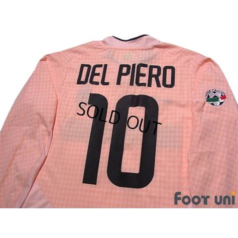 Juventus 2003 2004 Away Long Sleeve Shirt 10 Alessandro Del Piero