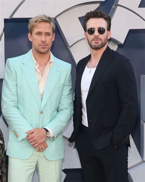 Ryan Gosling And Chris Evans The Gray Man La Premiere Red Carpet