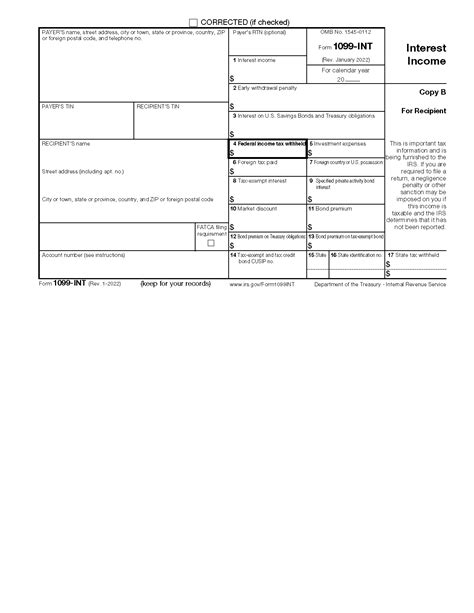 Free IRS Form 1099-INT - PDF – eForms