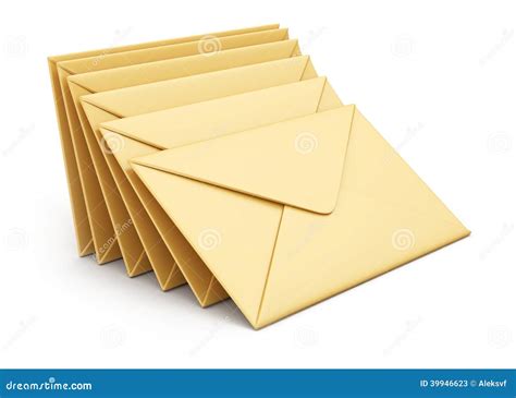 Stack Of Envelopes Stock Illustration Illustration Of Envelopes