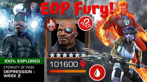 Eop Nick Fury Guide 5 Proxima Op Rank 4 Human Torch Depression Week 2 Marvel Contest