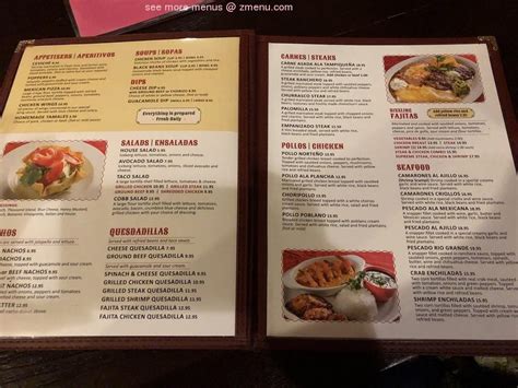 Menu at Casa Linda restaurant, Boynton Beach