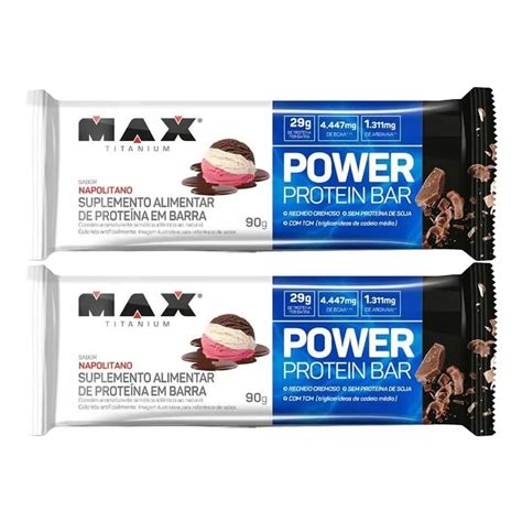 Kit X Power Protein Bar Unidade G Napolitano Max Titanium