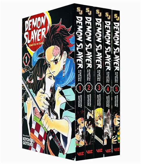 Demon Slayer: Kimetsu no Yaiba Vol-1-5 Books Collection set: Koyoharu ...