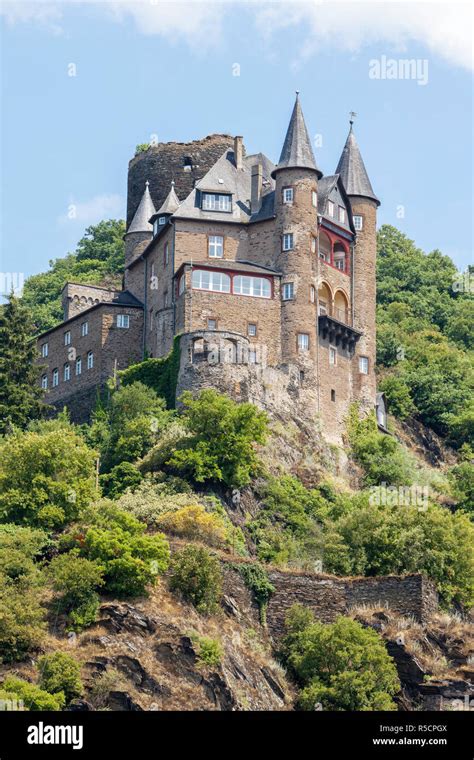 Rhine River St Goarshausen Germany Katz Castle Burg Katz Th