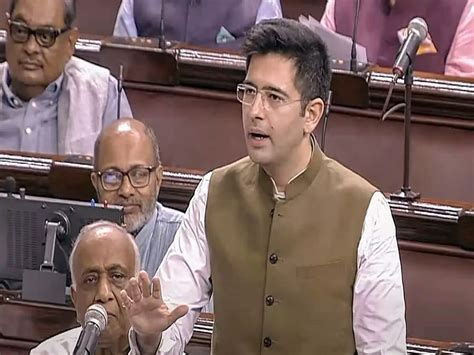 Aap Mp Raghav Chadha Suspended From Rajyasabha Over Misconduct Know