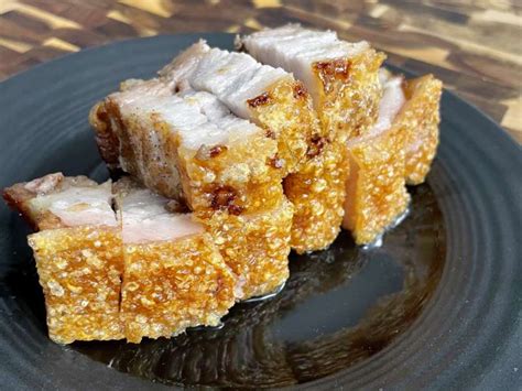 Air Fryer Crispy Pork Belly Recipe Whisk