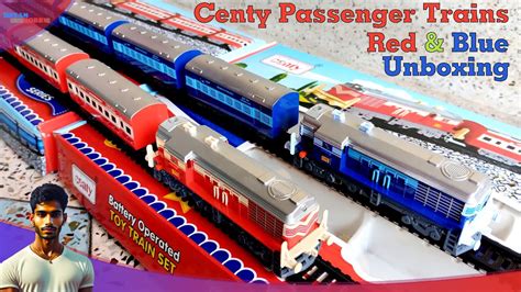 Centy Passenger Train Sets Unboxing Red Blue YouTube