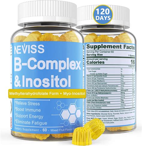 Vitamin B Complex Gummies With Methyl B12 And Folate Biotin