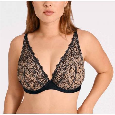 Soutien Gorge Plongeant Armatures Noir Aubade Lemon Curve