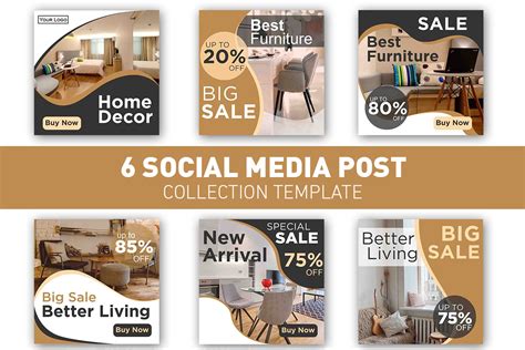 Social Media Post Home And Furniture Graphic By Ant Project Template