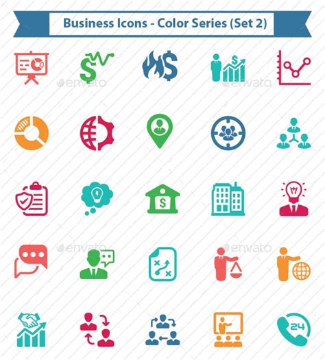 Business Icons Color Series Set 2 Icons Graphicriver