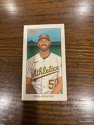 2021 Topps T206 Mike Fiers Oakland Athletics As Base Back EBay