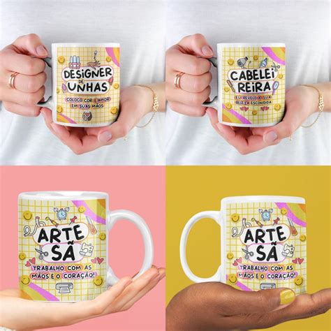 Kit Digital Para Sublimação Caneca Profissões 35 Artes Elo7