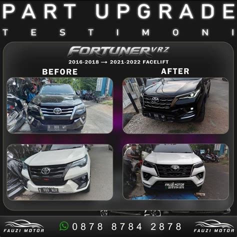 Jual Sparepart Upgrade Fortuner VRZ Headlamp Bumper Grill Toyota